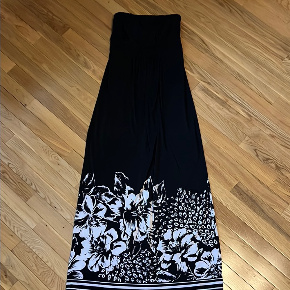 Soma Black and White Floral Maxi Dress